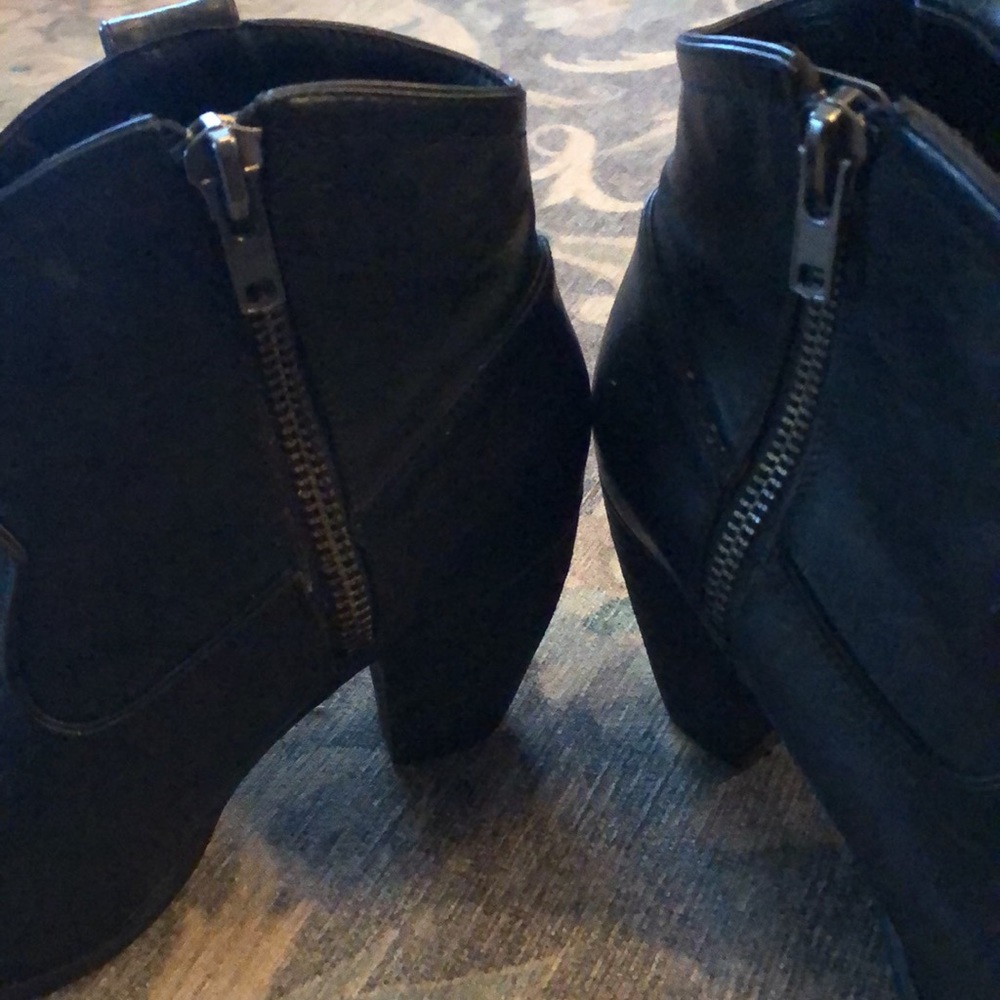 Not Rates black zip booties - Picture 5 of 6